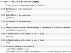 Безрамочный дисплей смартфона Huawei Mate 10 получил название EntireView Display