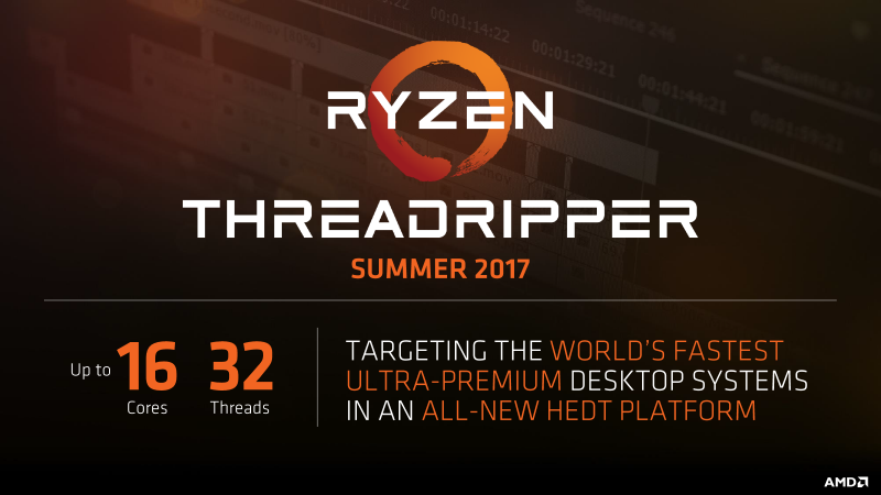 AMD готовит 16-ядерные процессоры Threadripper
